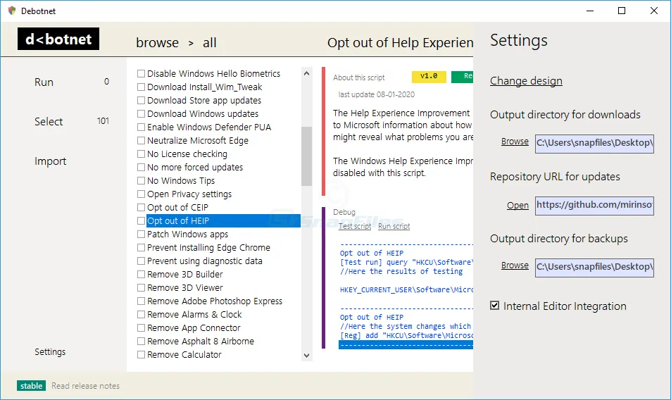 Debotnet ภาพหน้าจอ 2