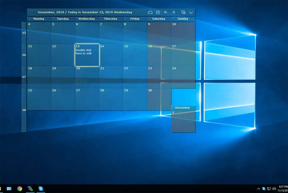 DesktopCal ภาพหน้าจอ 1