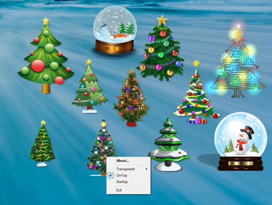 Desktop Christmas Trees ภาพหน้าจอ 1