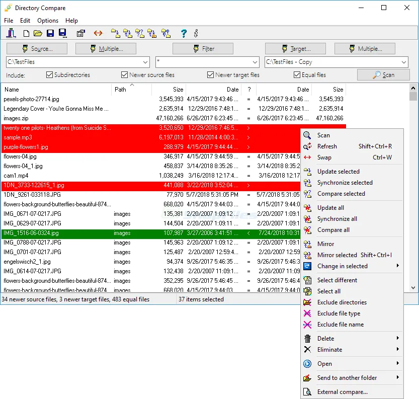 Directory Compare ภาพหน้าจอ 1