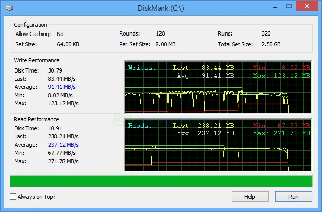 DiskMark ภาพหน้าจอ 1