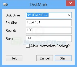 DiskMark ภาพหน้าจอ 2