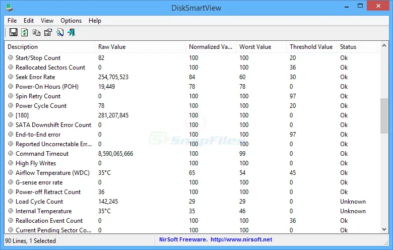 DiskSmartView ภาพหน้าจอ 1