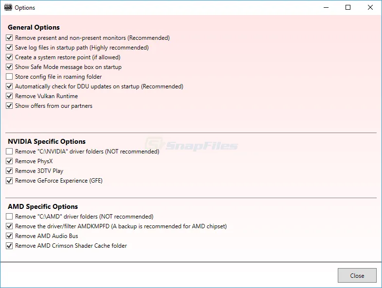 Display Driver Uninstaller ภาพหน้าจอ 2