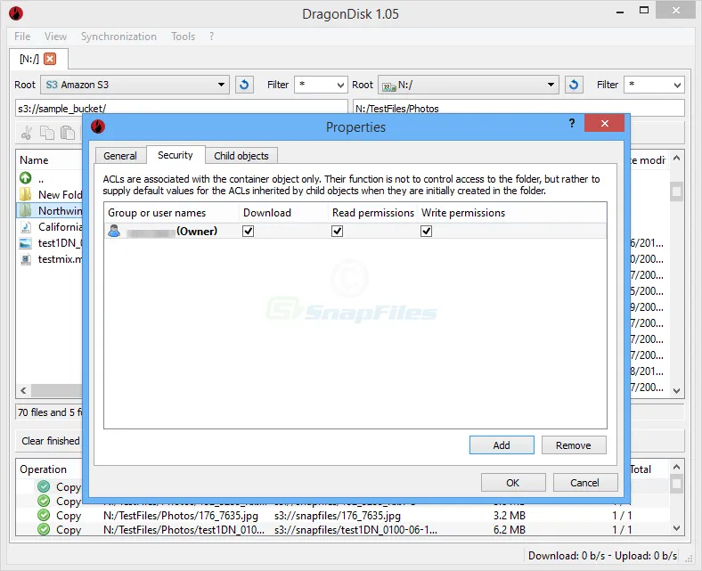 DragonDisk ภาพหน้าจอ 2