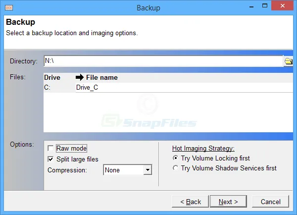 DriveImage XML (Private Edition) ภาพหน้าจอ 2