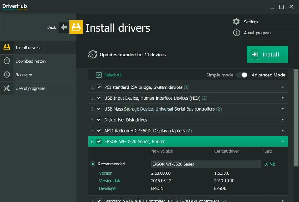 DriverHub ภาพหน้าจอ 2