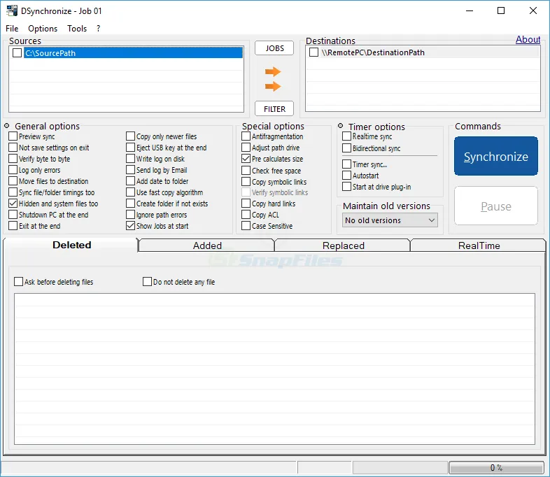 DSynchronize ภาพหน้าจอ 1