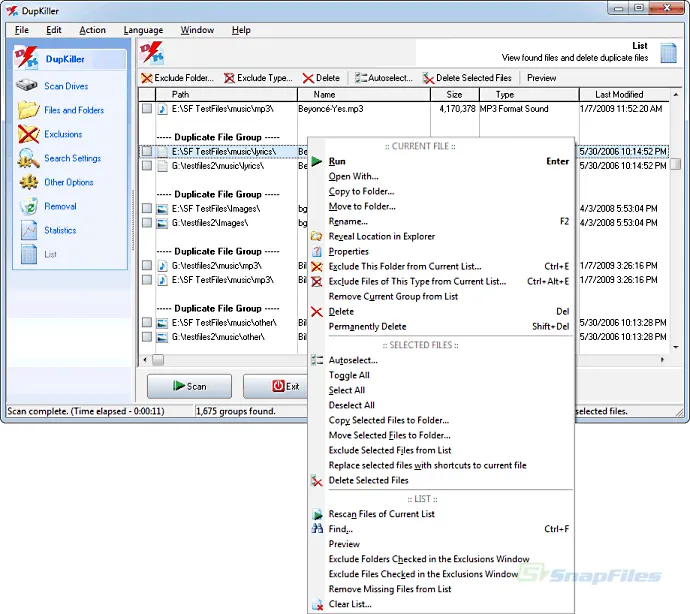 DupKiller ภาพหน้าจอ 2