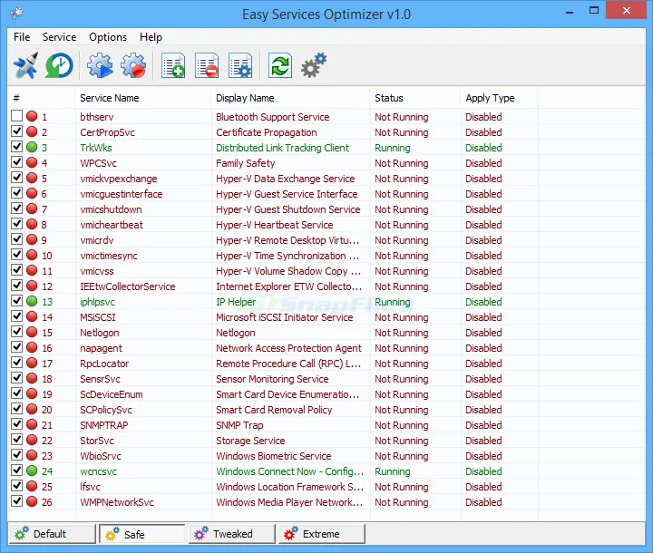 Easy Service Optimizer ภาพหน้าจอ 1