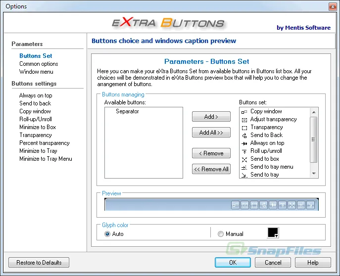 eXtra Buttons ภาพหน้าจอ 2