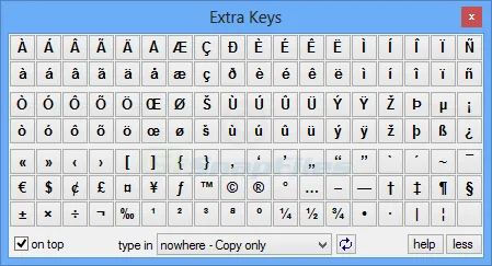 Extra Keys ภาพหน้าจอ 2