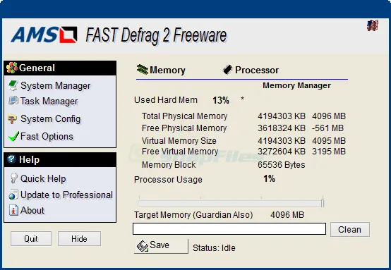 Fast Defrag Standard ภาพหน้าจอ 1