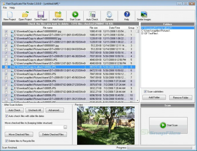 Fast Duplicate File Finder ภาพหน้าจอ 1