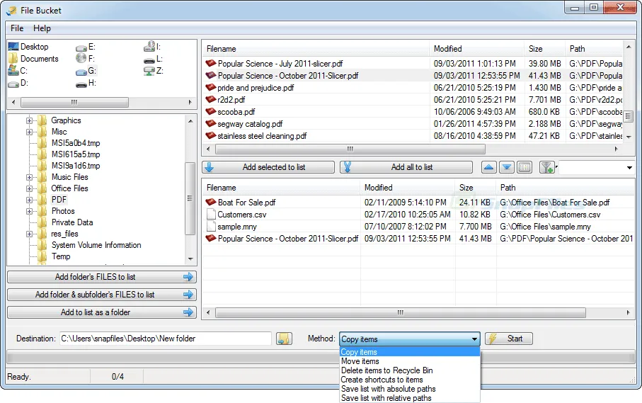 File Bucket ภาพหน้าจอ 1