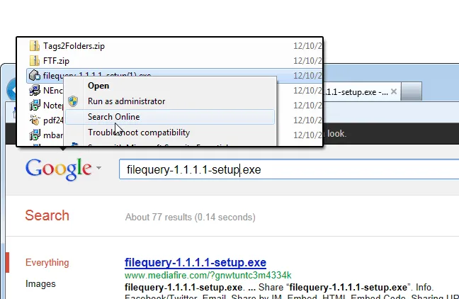 FileQuery ภาพหน้าจอ 1