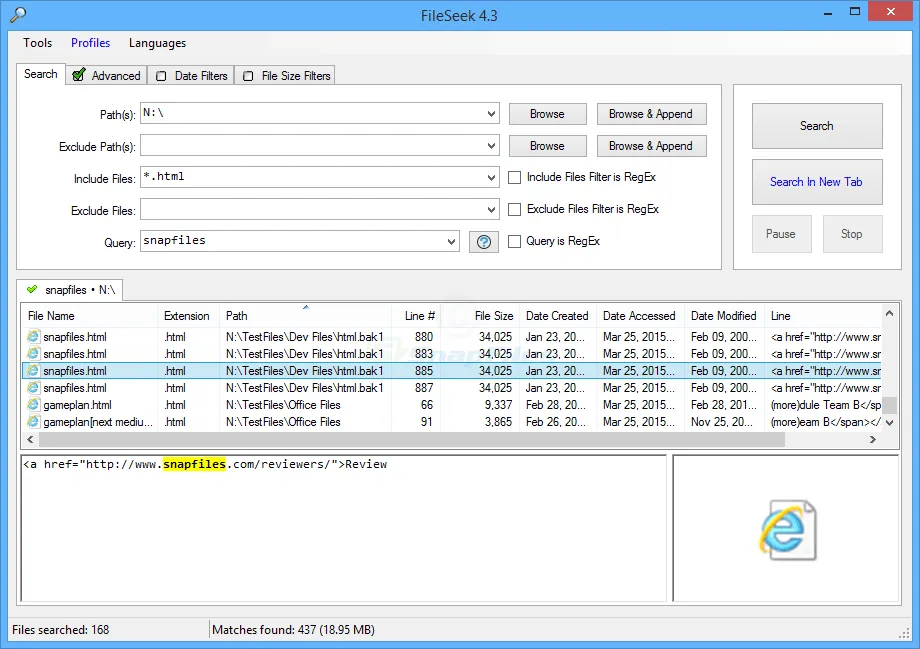 FileSeek ภาพหน้าจอ 1