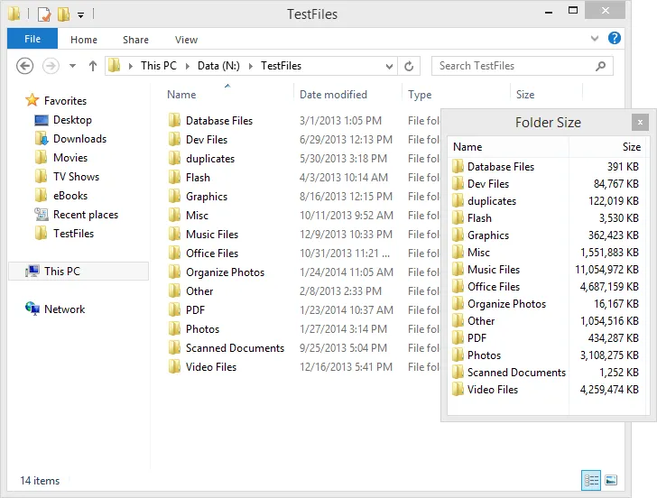 Folder Size ภาพหน้าจอ 2