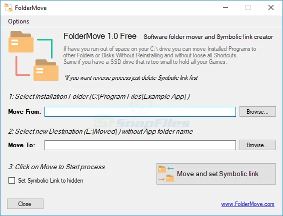 FolderMove ภาพหน้าจอ 1