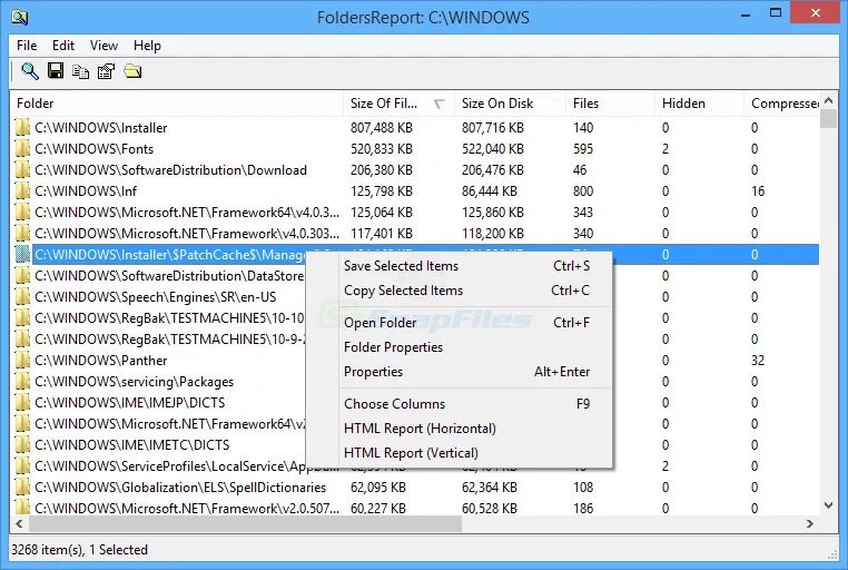 FoldersReport ภาพหน้าจอ 1