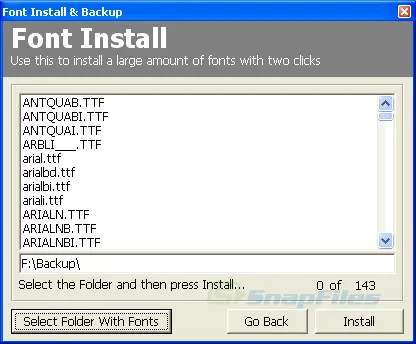 Font Install & Backup ภาพหน้าจอ 2