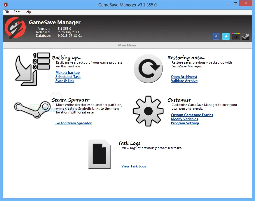 GameSave Manager ภาพหน้าจอ 1