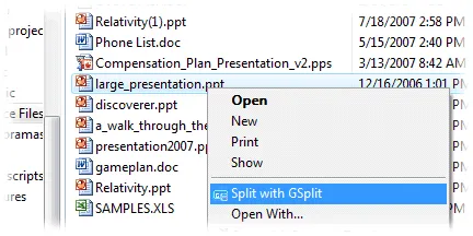 Gsplit ภาพหน้าจอ 2