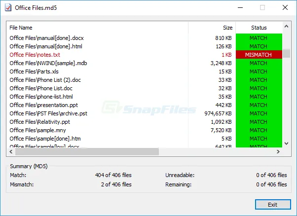 HashCheck Shell Extension ภาพหน้าจอ 1