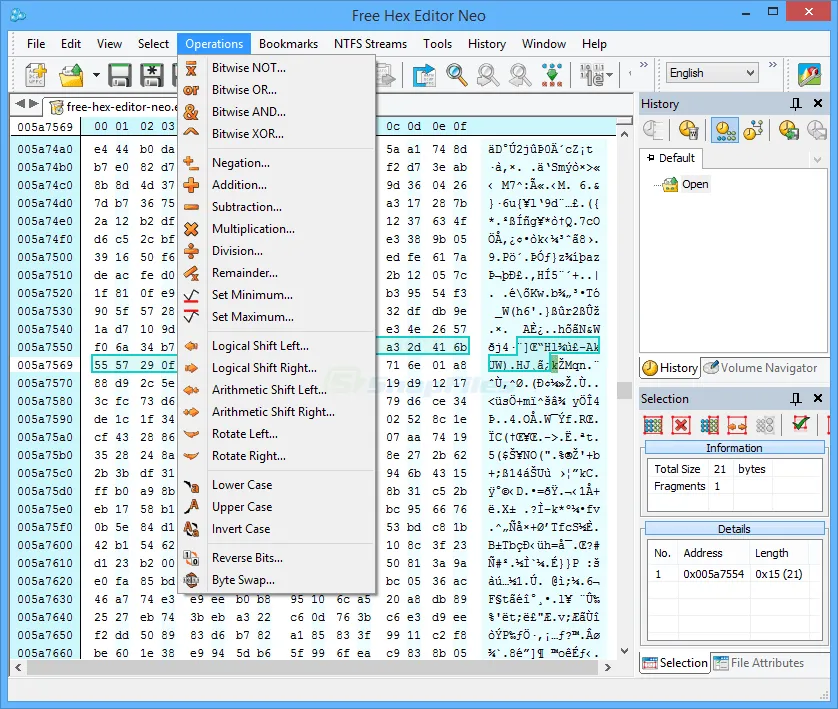 Free Hex Editor Neo ภาพหน้าจอ 2