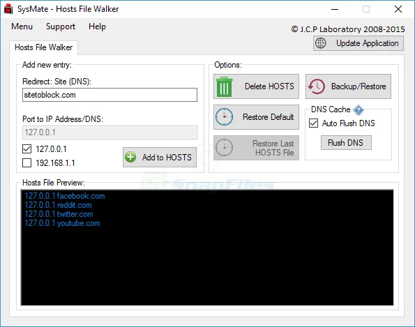 SysMate Hosts File Walker ภาพหน้าจอ 1