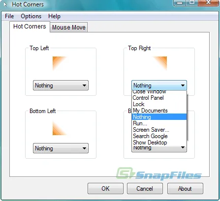Hot Corners ภาพหน้าจอ 1