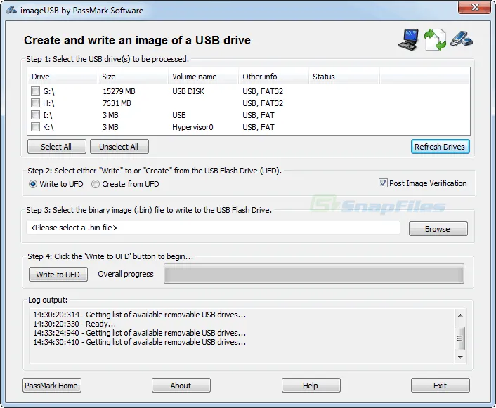 ImageUSB ภาพหน้าจอ 1