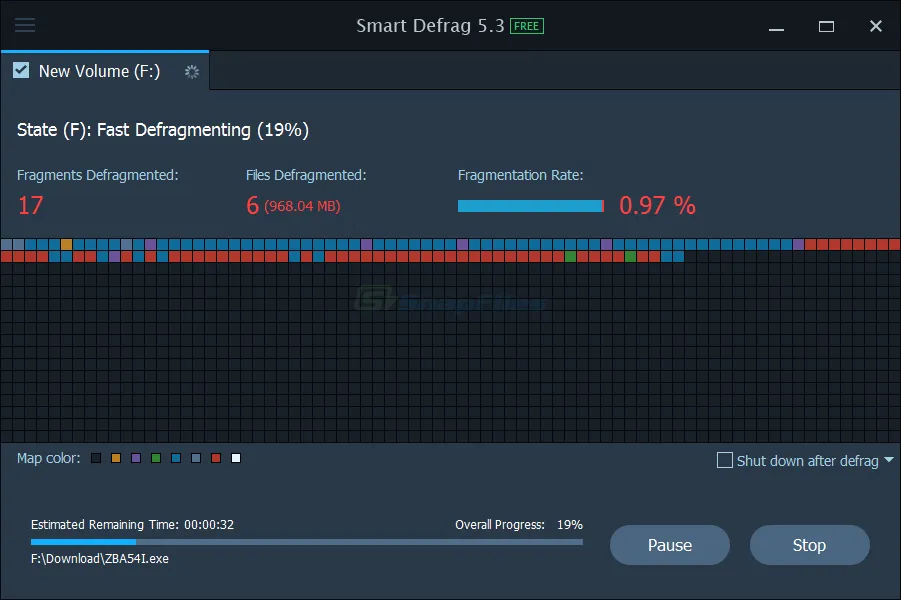 IObit Smart Defrag ภาพหน้าจอ 2