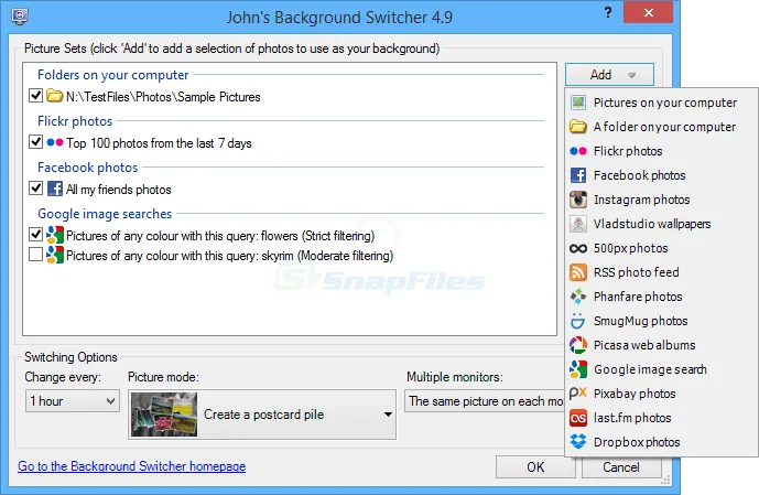 John`s Background Switcher ภาพหน้าจอ 1