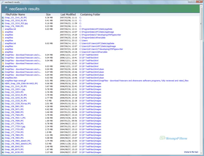 neoSearch ภาพหน้าจอ 2