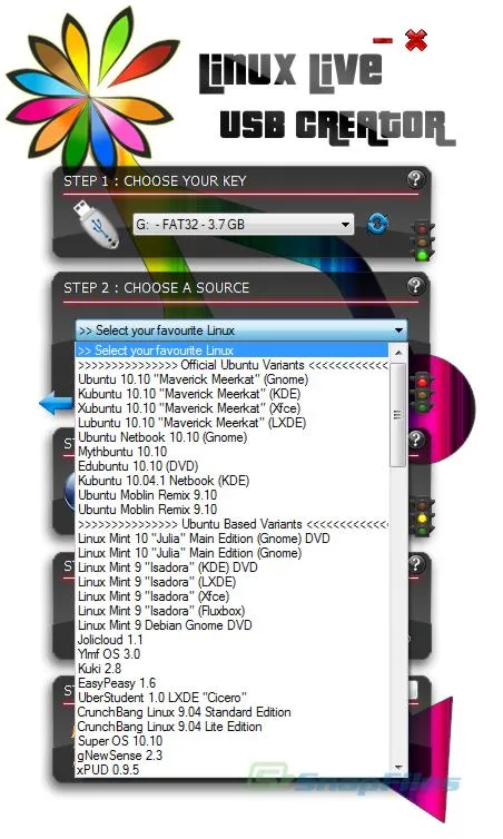 LiLi USB Creator (Linux Live) ภาพหน้าจอ 2