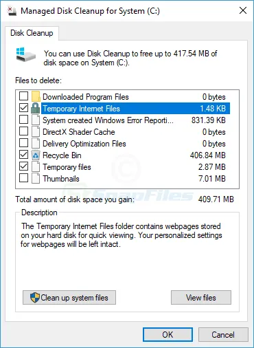 Managed Disk Cleanup ภาพหน้าจอ 1