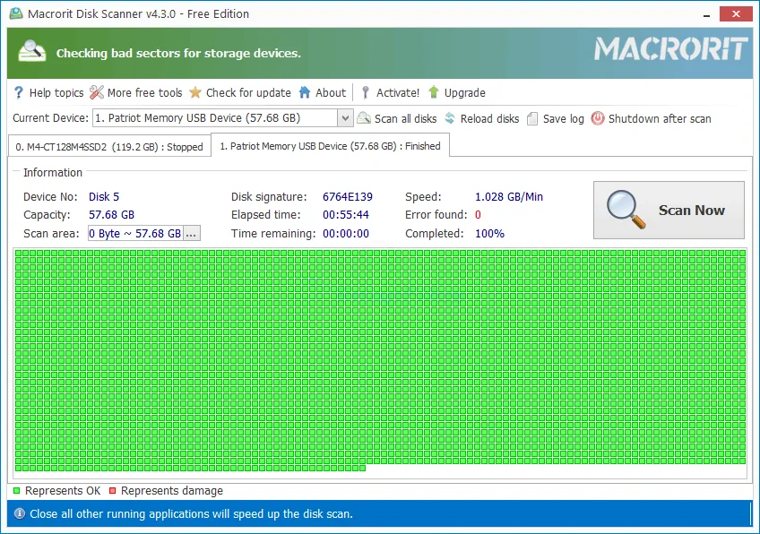 Macrorit Disk Scanner Free ภาพหน้าจอ 1