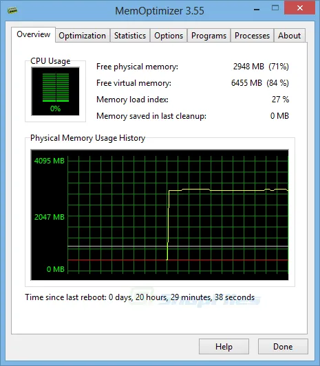 MemOptimizer ภาพหน้าจอ 1