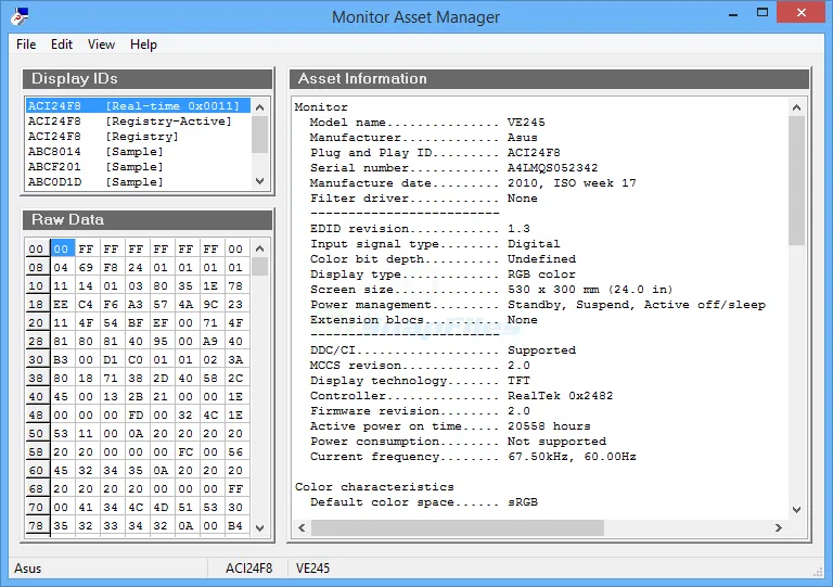 Monitor Asset Manager ภาพหน้าจอ 1