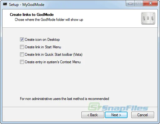 MyGodMode ภาพหน้าจอ 2