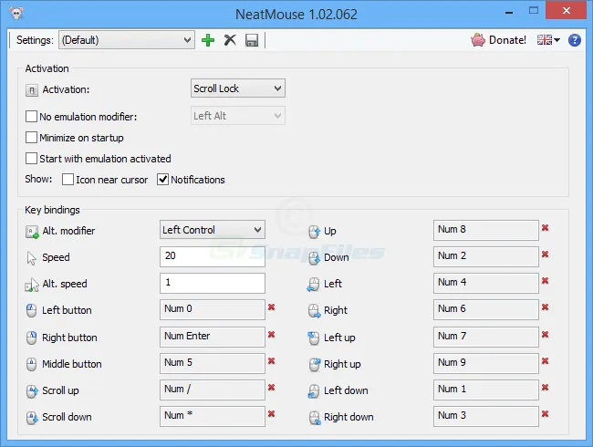 NeatMouse ภาพหน้าจอ 1