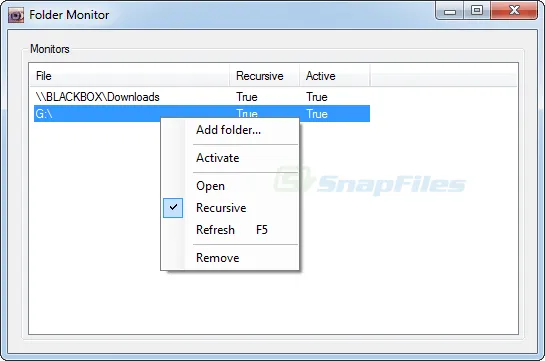 Nodesoft Folder Monitor ภาพหน้าจอ 1