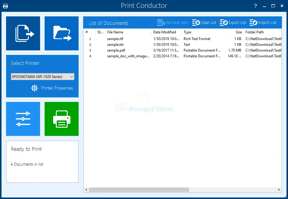 Print Conductor ภาพหน้าจอ 1