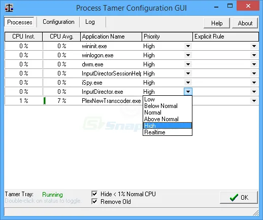 Process Tamer ภาพหน้าจอ 2