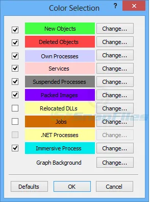 Process Explorer ภาพหน้าจอ 2