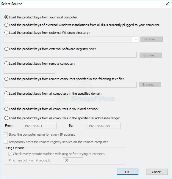 ProduKey ภาพหน้าจอ 2