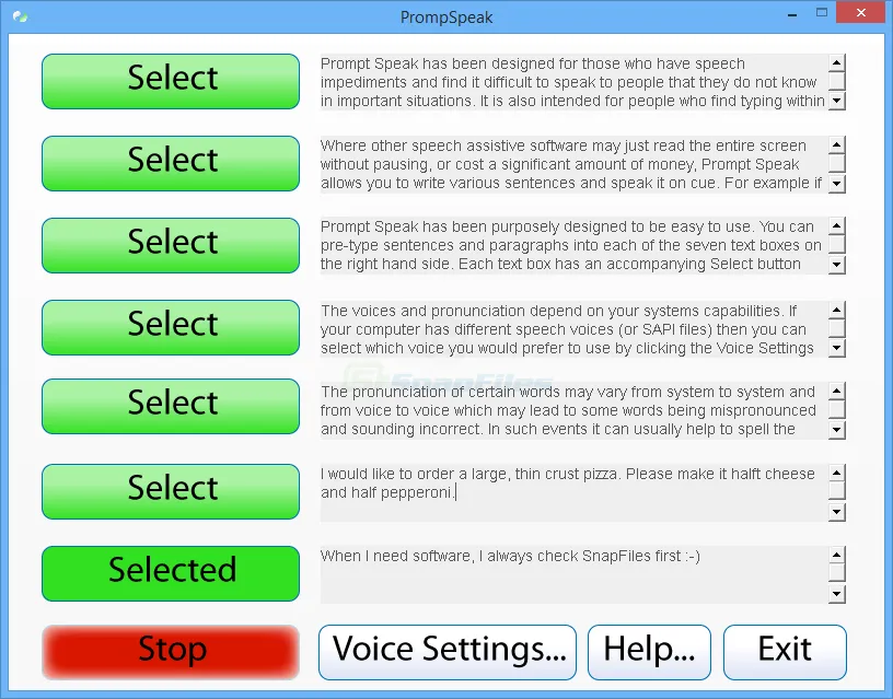 PromptSpeak ภาพหน้าจอ 1