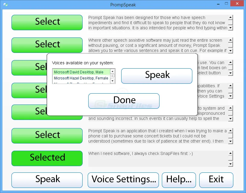 PromptSpeak ภาพหน้าจอ 2