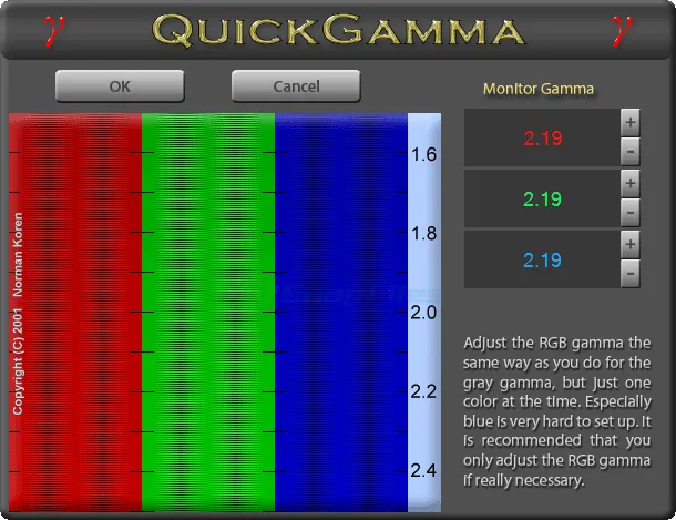 QuickGamma ภาพหน้าจอ 2